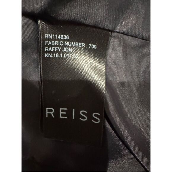 Reiss Raffy Jon checked plum ladies suit blazer size US 8 / UK 12 EUC - Picture 8 of 9